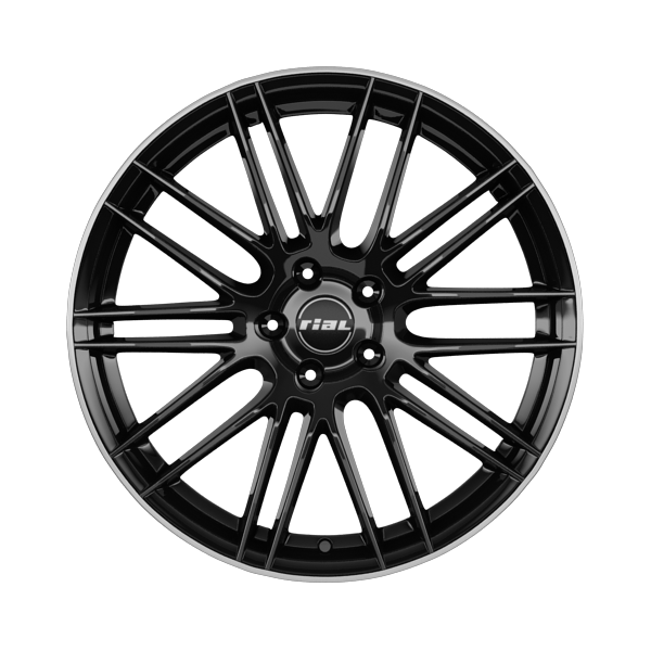 Rial Kibo Matt Diamond Black Polished Alloy Wheel Product Image #1