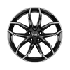 Rial Lucca Diamond Black Front Polished Wheel Img 1
