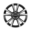 Rial M12 Diamond Black Front Polished Wheel Img 1