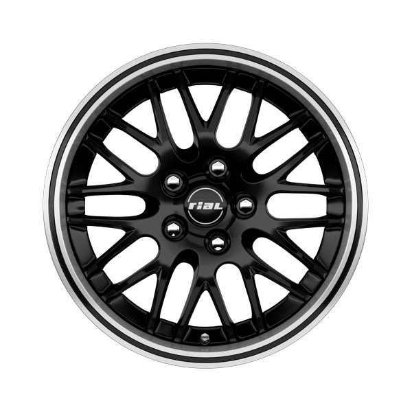 Rial Norano Matt Diamond Black Polished Alloy Wheel Product Image #1