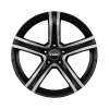 Rial Quinto Diamond Black Front Polished Wheel Img 1