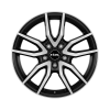Rial Torino Diamond Black Front Polished Wheel Img 1