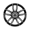 Rial X12X Diamond Black Front Polished Wheel Img 1