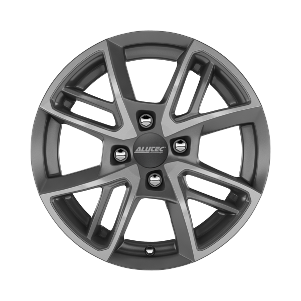 Alutec Xplosive Matt Graphite Front Polished Alloy Wheel Product Image #1
