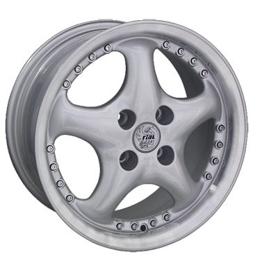Rial A100 Silver Rim Lip Polished Alloy Wheel Product Image #1