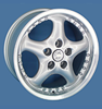 Rial A300 Silver Rim Lip Polished Wheel Img 1