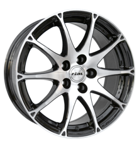 18" Rial Bari Diamond Black Front Polished alloy wheel