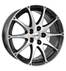 Rial Bari Diamond Black Front Polished Wheel Img 1