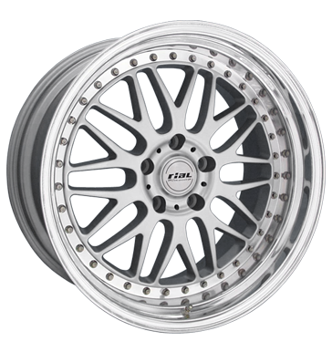 Rial Daytona Race Sterling Silver Rim Lip Chrome Alloy Wheel Product Image #1
