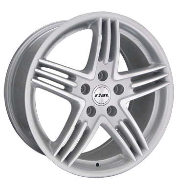 Rial Estoril Silver Rim Lip Polished Alloy Wheel Product Image #1