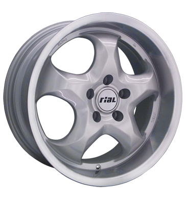 Rial Imola Silver Rim Lip Polished Alloy Wheel Product Image #1