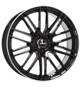 Rial Kibo Matt Diamond Black Polished Alloy Wheel for Mercedes S-Class V222 - Sizes 19in