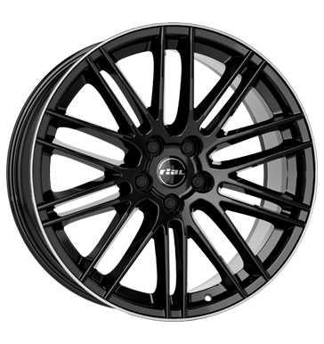 Rial KiboX Matt Diamond Black Polished Alloy Wheel Product Image #2