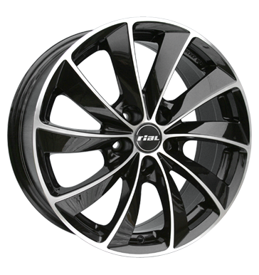 Rial Lugano Diamond Black Front Polished Alloy Wheel Product Image #2