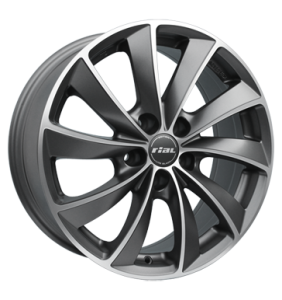 18" Rial Lugano Lite Black alloy wheel
