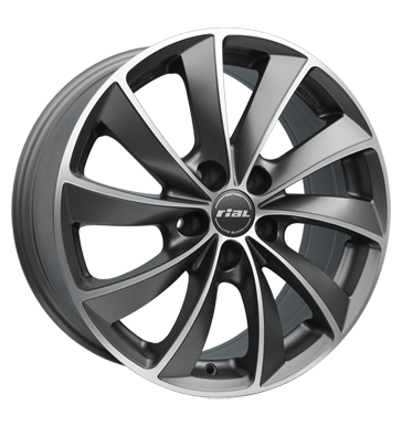 Rial Lugano Lite Black Alloy Wheel Product Image #1