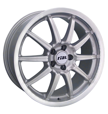 Rial Monza Silver Rim Lip Polished Alloy Wheel Product Image #1