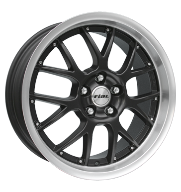 Rial Nogaro Racing Black Rim Lip Polished Alloy Wheel Product Image #1