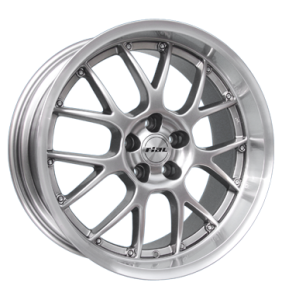 18" Rial Nogaro Sterling Silver Rim Lip Polished alloy wheel