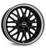 Rial Norano Matt Diamond Black Polished Wheel Img 2