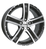 Rial Porto Diamond Black Front Polished Wheel Img 1