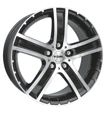 Rial Porto Diamond Black Front Polished Alloy Wheel Product Image #1