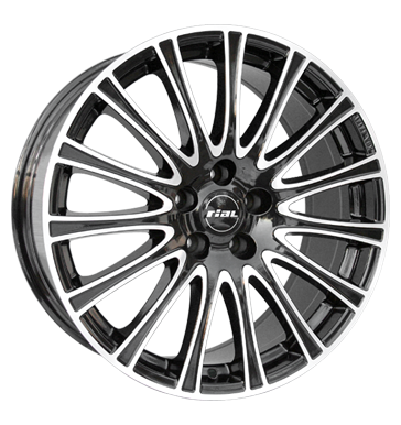 Rial Ravenna Diamond Black Front Polished Alloy Wheel Product Image #1