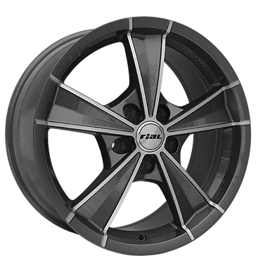 Rial Roma Graphite Front Polished Alloy Wheel Product Image #1