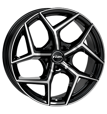 Rial Salento Diamond Black Front Polished Alloy Wheel Product Image #1