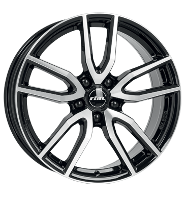 Rial Torino Diamond Black Front Polished Alloy Wheel Product Image #2