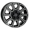 Rial Transporter 2 Diamond Black Front Polished Wheel Img 1