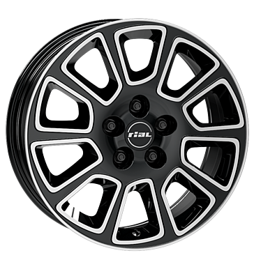 Rial Transporter 2 Diamond Black Front Polished Alloy Wheel Product Image #1