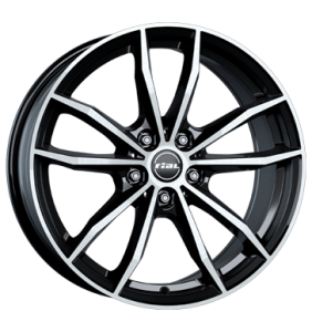 Rial X12 Diamond Black Front Polished Alloy Wheel for BMW 2 Series U06 - Sizes 18in, 19in