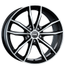 Rial X12X Diamond Black Front Polished Wheel Img 2