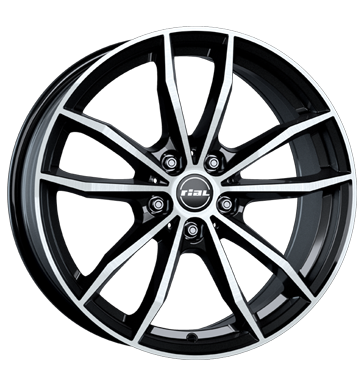 Rial X12X Diamond Black Front Polished Alloy Wheel Product Image #2