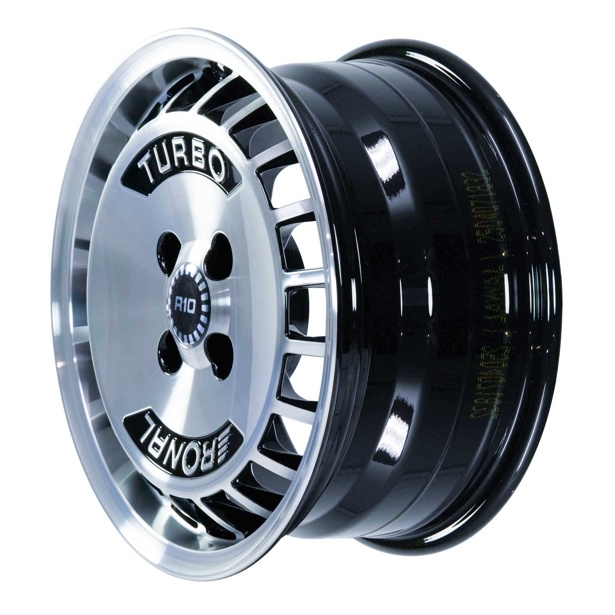Ronal R10 TURBO Black Front Diamond Cut Alloy Wheel Product Image #4