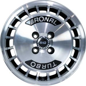 Ronal R10 TURBO Black Front Diamond Cut Alloy Wheel for Chevrolet Lanos KLAT, SUPT - Sizes 15in