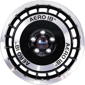 Ronal R50 AERO Black Front Diamond Cut Alloy Wheel for Chevrolet Lanos KLAT, SUPT - Sizes 16in