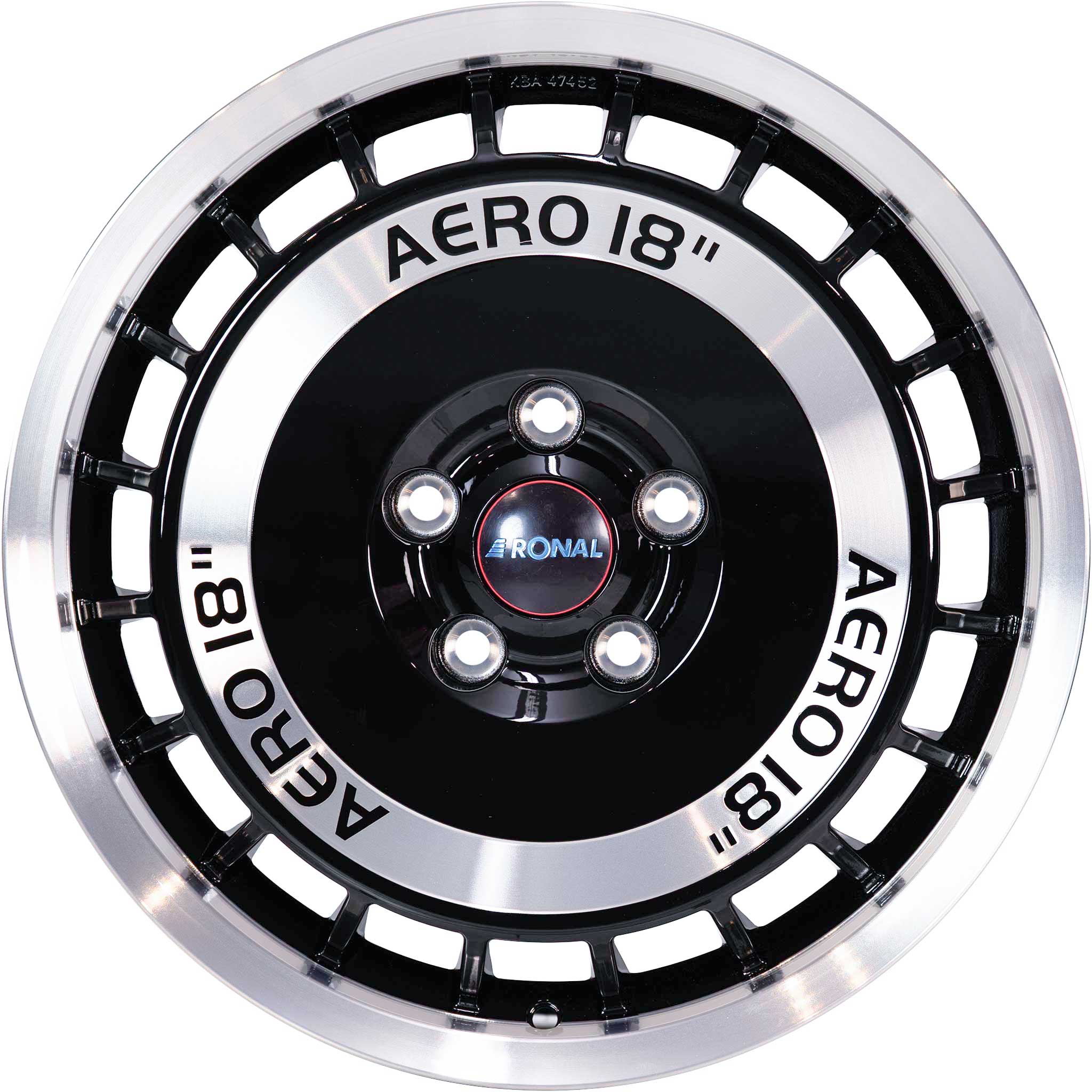Ronal R50 AERO Black Front Diamond Cut Alloy Wheel Product Image #3