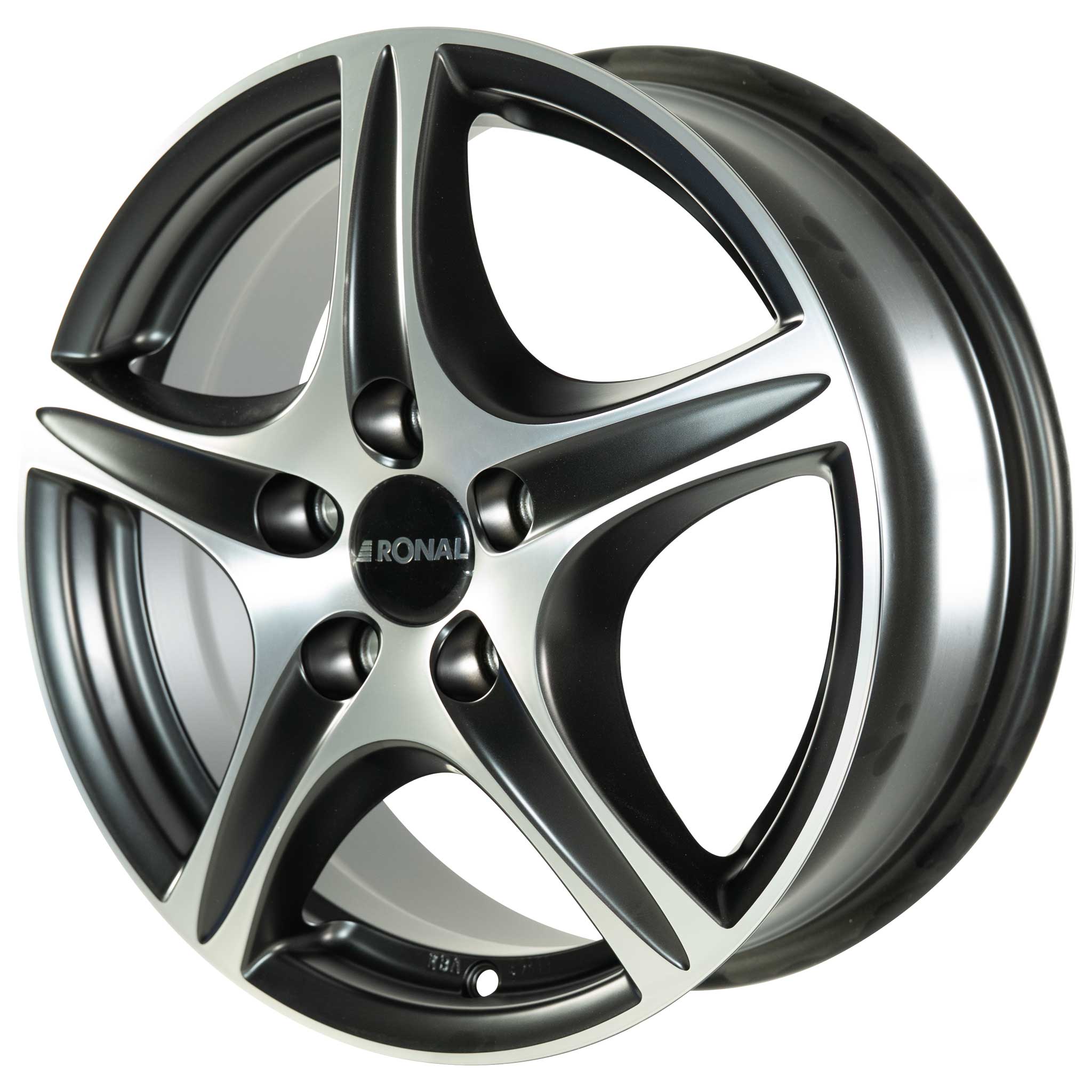 Ronal R56 Matt Black Front Diamond Cut Alloy Wheel Product Image #2