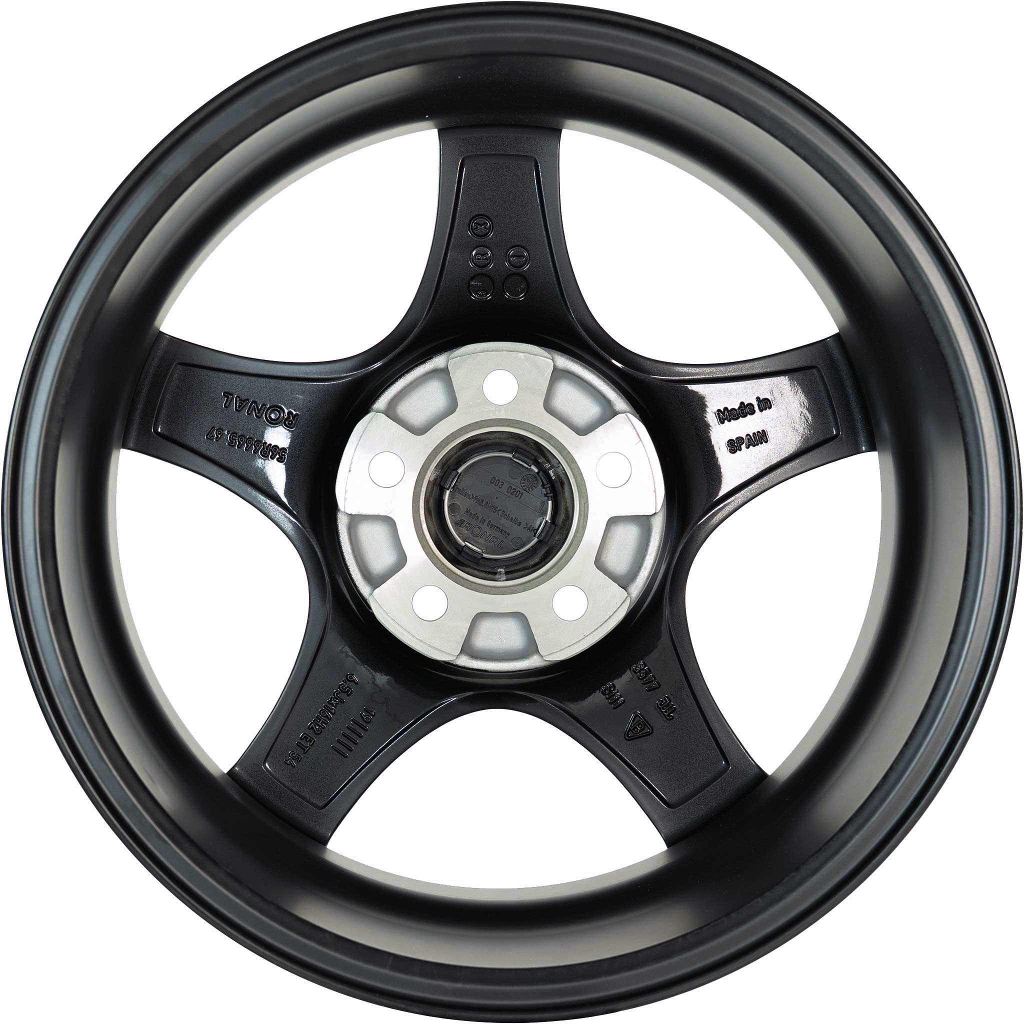 Ronal R56 Matt Black Front Diamond Cut Alloy Wheel Product Image #3