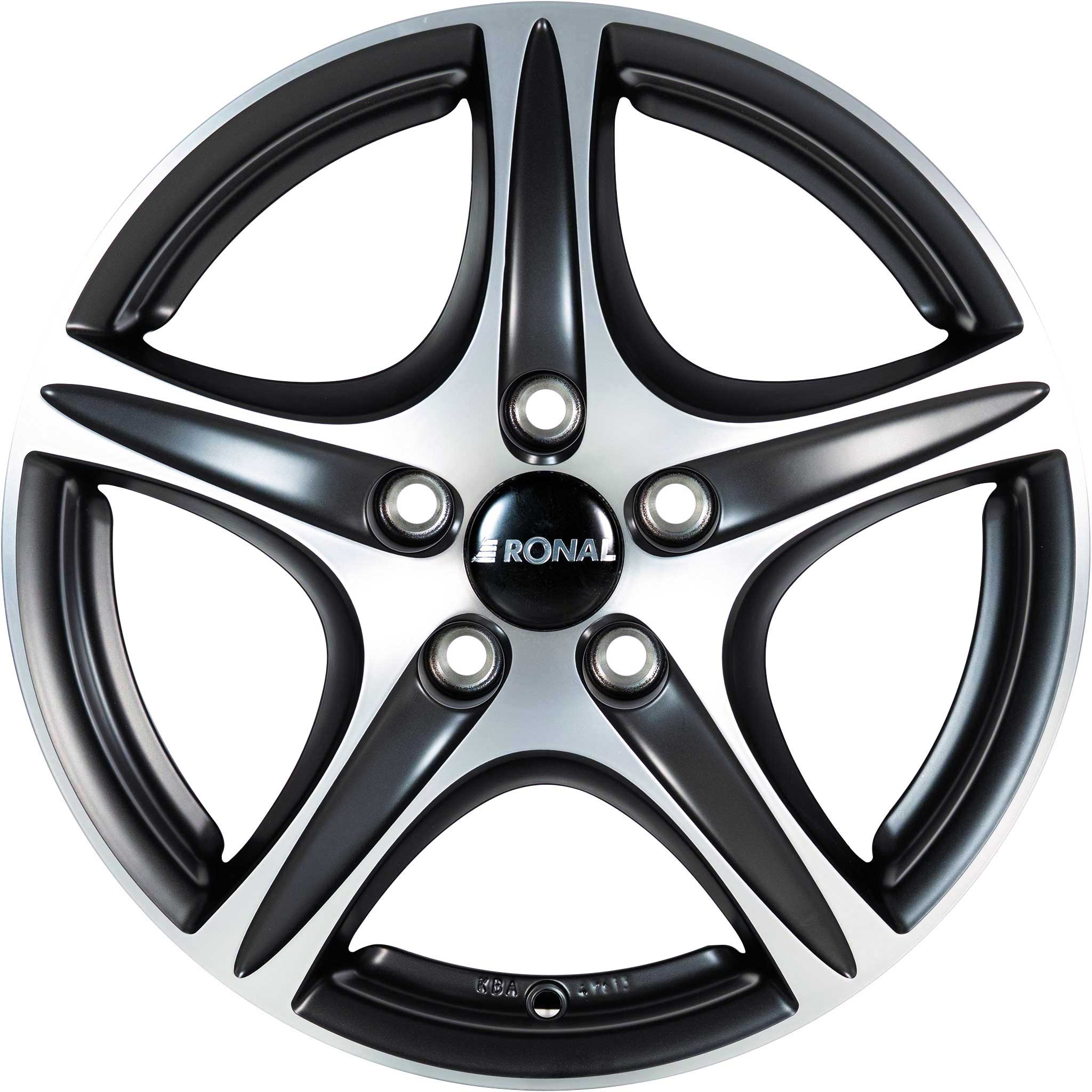 Ronal R56 Matt Black Front Diamond Cut Alloy Wheel Product Image #1