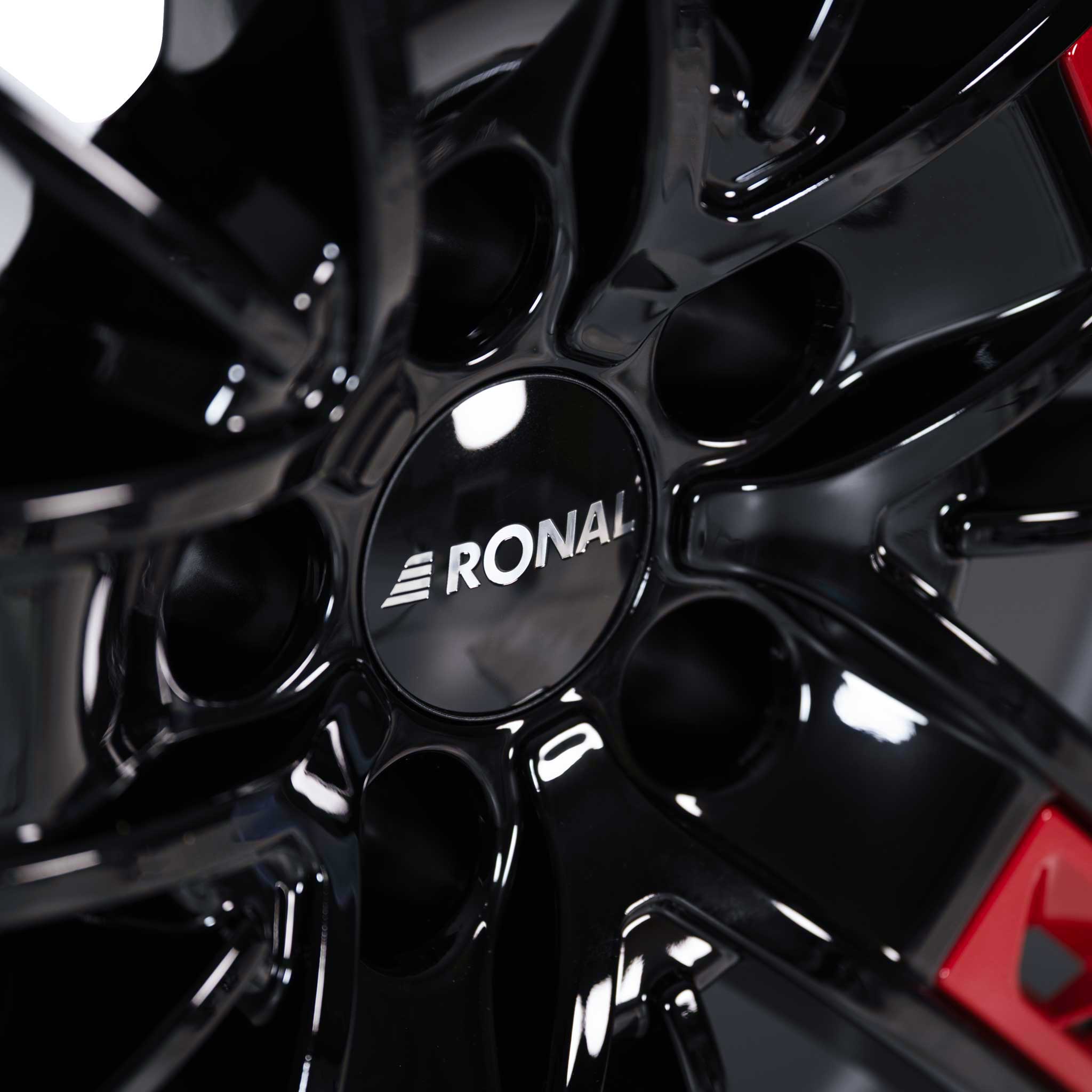 Ronal R67 Red Right Jetblack Alloy Wheel Product Image #6