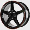Ronal R69 MCR Jetblack - Red Rim Wheel Img 2