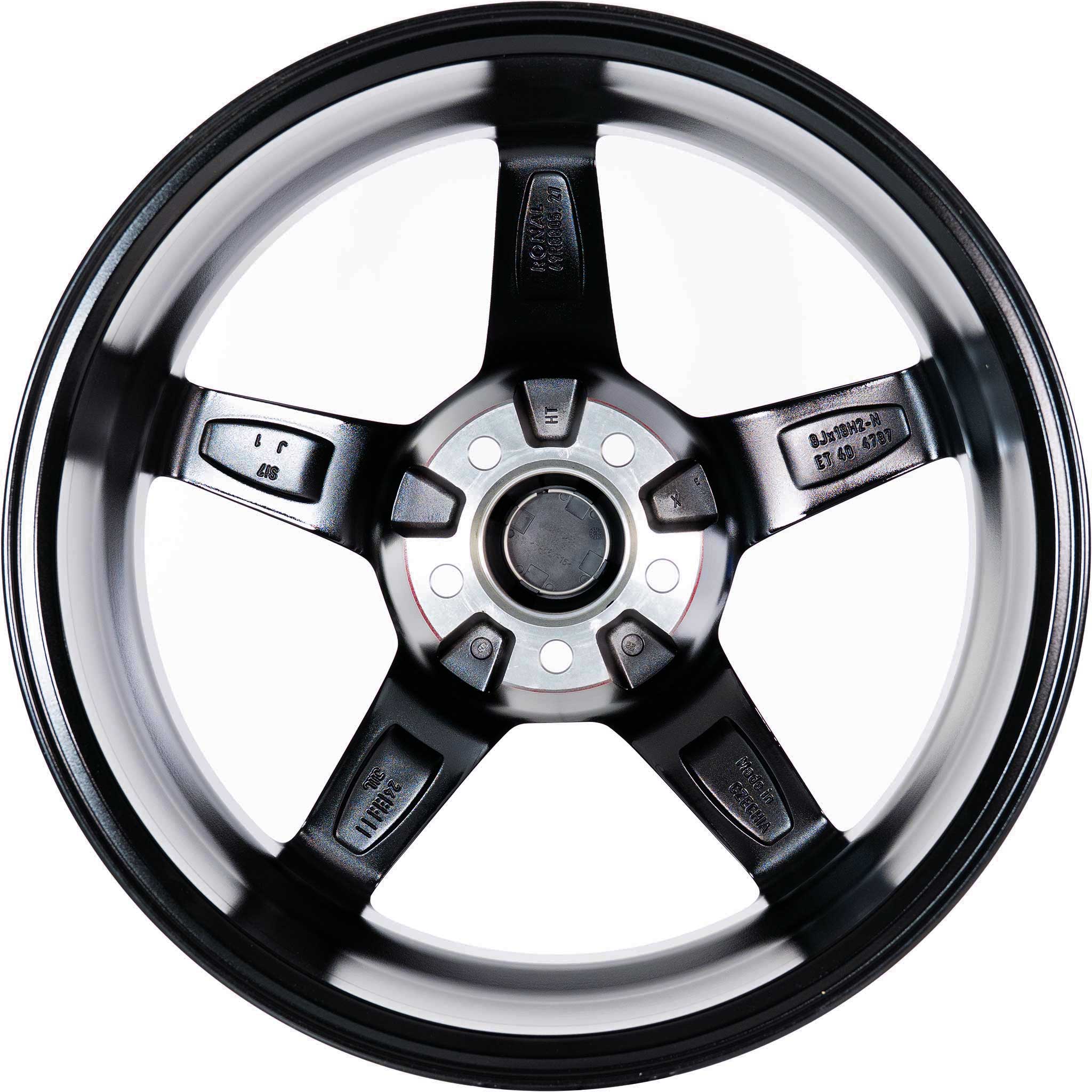 Ronal R69 MCR Jetblack - Red Rim Alloy Wheel Product Image #3