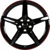 Ronal R69 MCR Jetblack - Red Rim Wheel Img 1