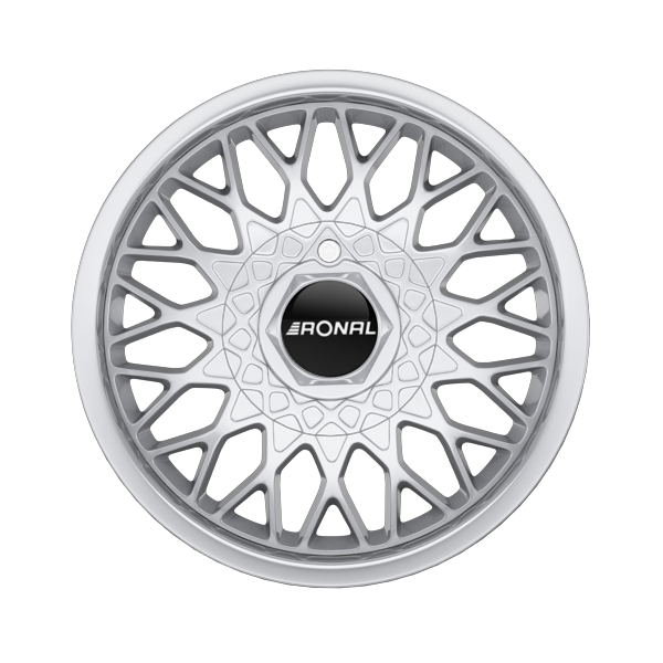 Ronal LS Silver Rim Lip Diamond Cut Alloy Wheel Product Image #1