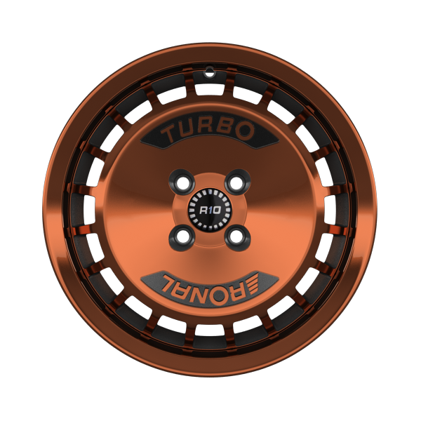 Ronal R10 TURBO Copper Matt - Front Diamond Cut Alloy Wheel Product Image #1