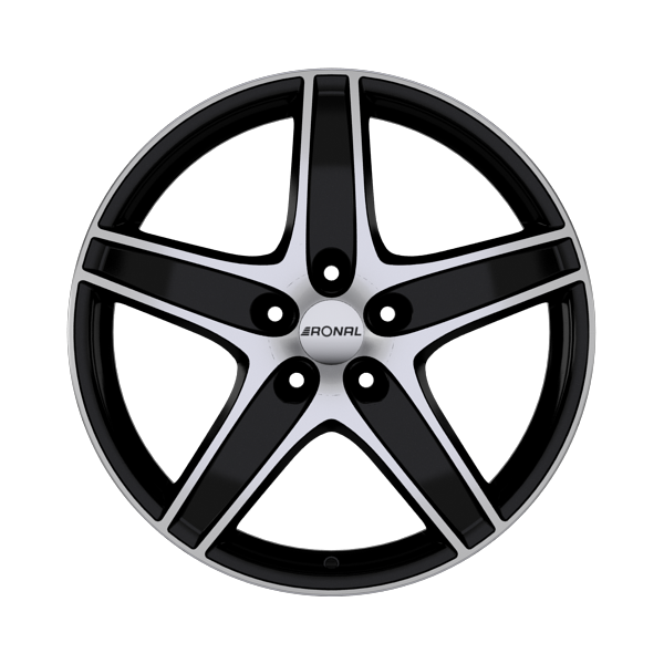 Ronal R48 Jetblack Front Diamond Cut Alloy Wheel Product Image #1