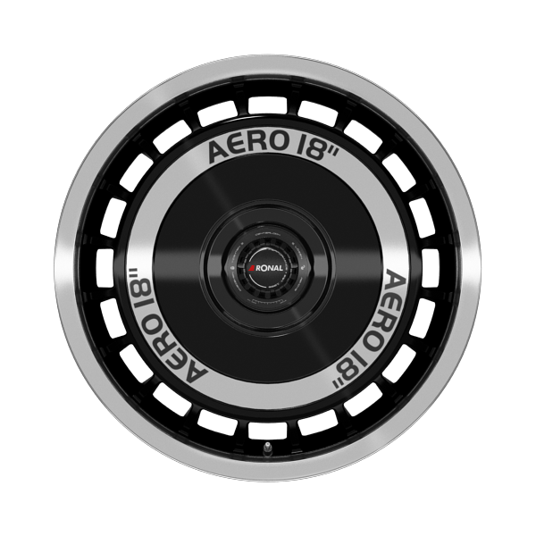 Ronal R50 REV-B Black Front Diamond Cut Alloy Wheel Product Image #1